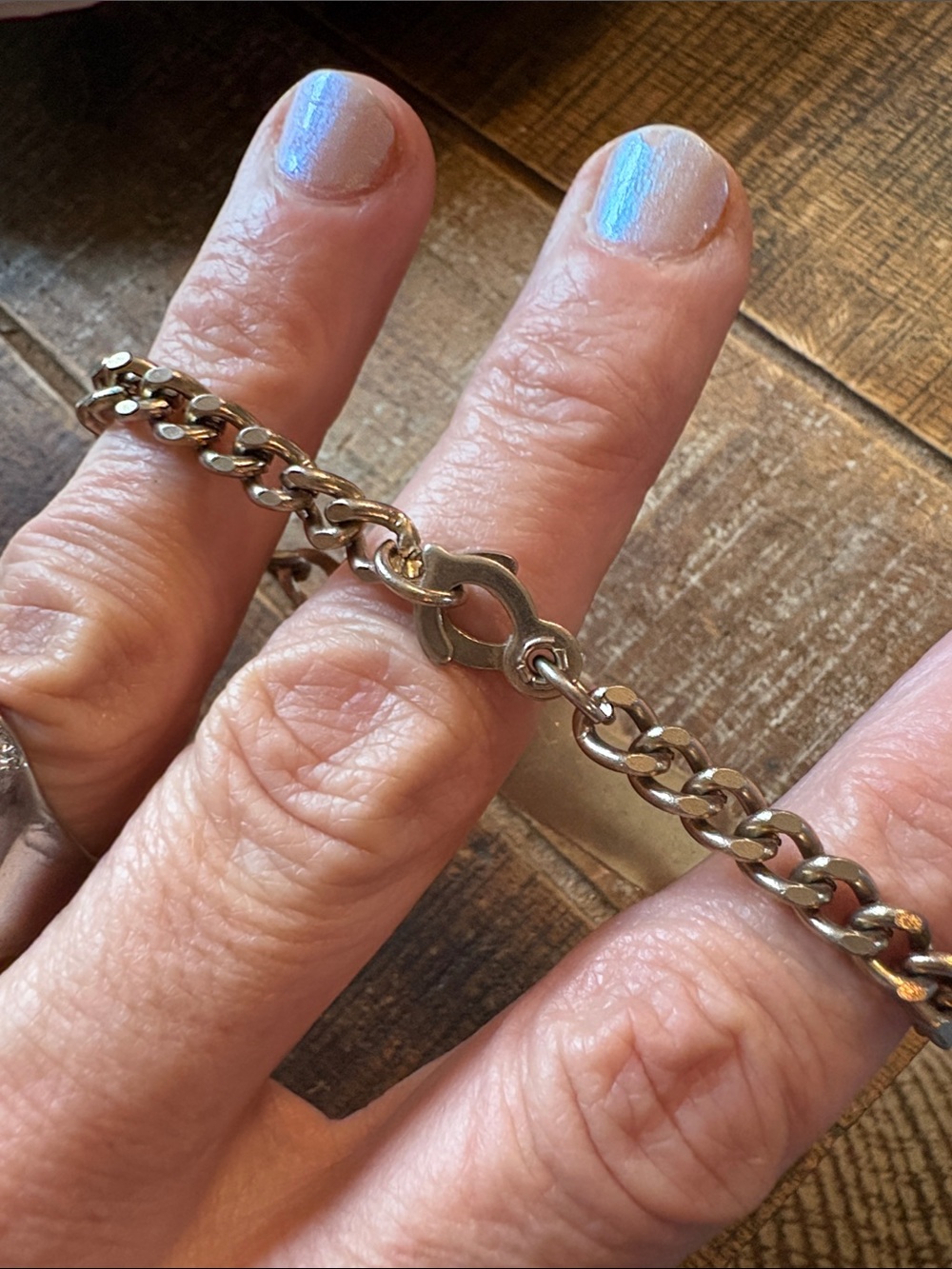 Vintage Gold ID Engrave able Bracelet Heavy Duty Nice with great clasp - Picture 2 of 7